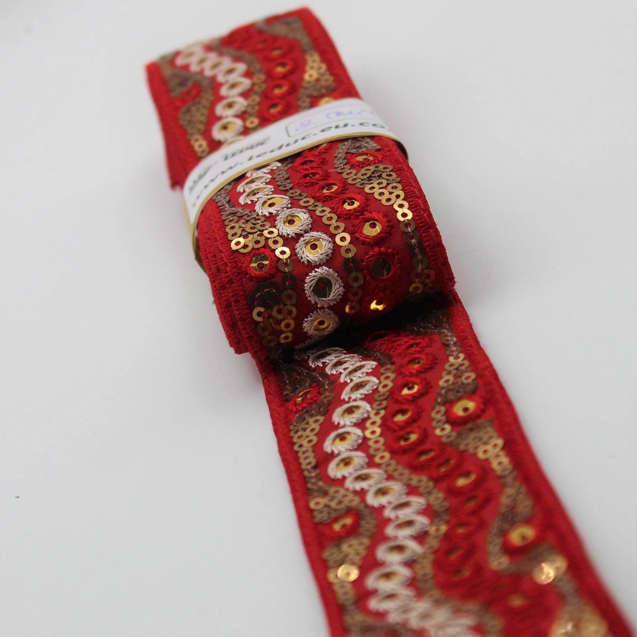 5 meters Fancy Embroided Trimmings #FSH3006 #FSH3007 #FSH3008 - ACCESSOIRES LEDUC BV