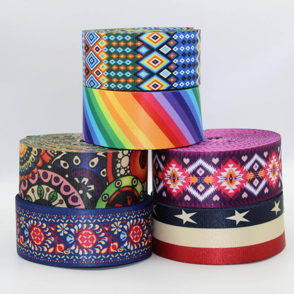 5 meters Printed Webbing 50mm #RUB1950 - ACCESSOIRES LEDUC BV