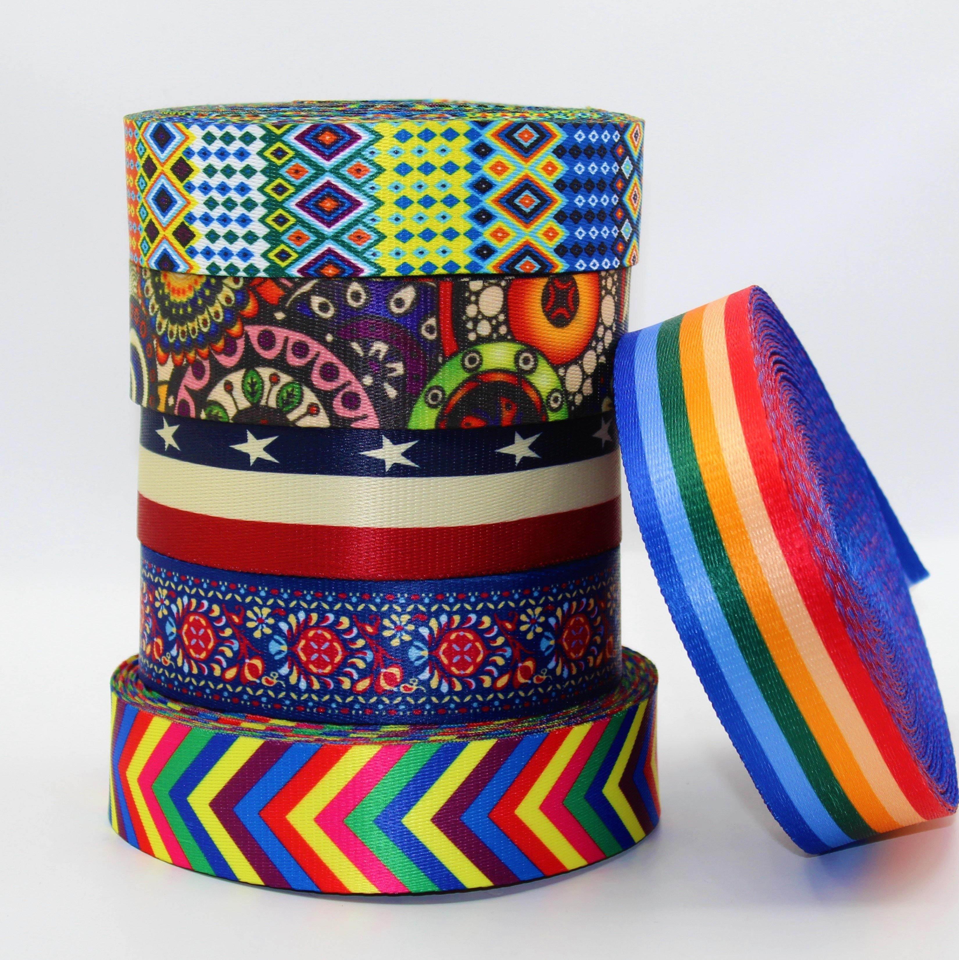 5 meters Printed Webbing 38mm #RUB1951 - ACCESSOIRES LEDUC BV