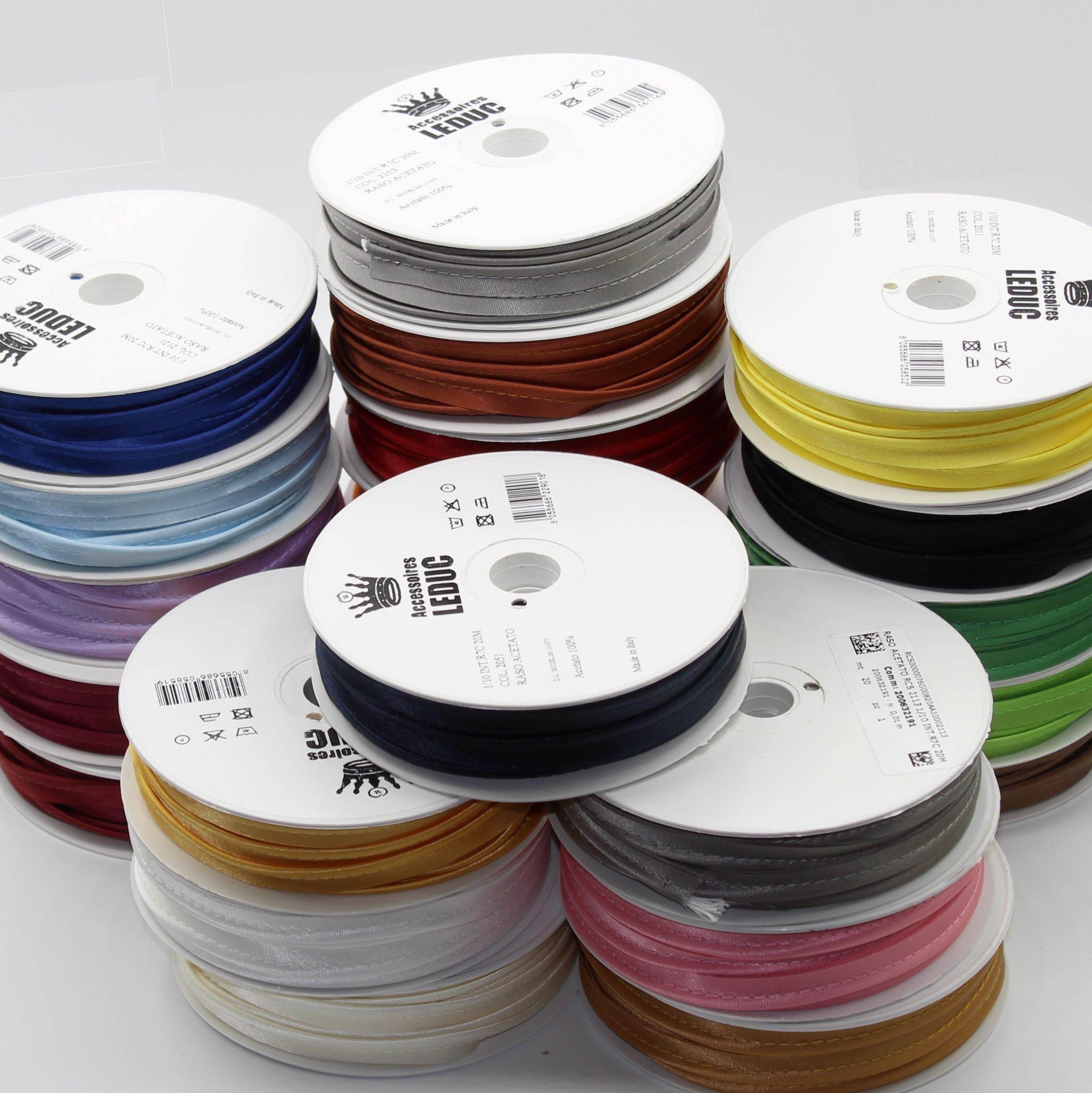 Satin PIPING / 10mm - 8/2 - ACCESSOIRES LEDUC BV