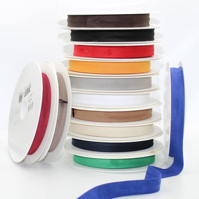 20 meters Folded Suede Bias Binding 20mm (20mm+10mm+10mm) - ACCESSOIRES LEDUC