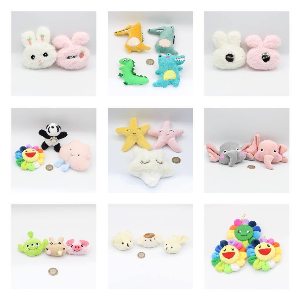 Stuffed Animals with Pins - ACCESSOIRES LEDUC