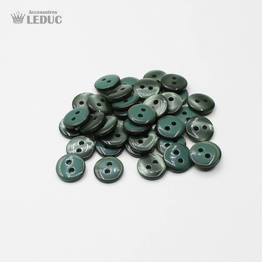 50 pieces - 2 Holes Polyester Button for Blouses 20mm (32") - (KP2 105 32") - ACCESSOIRES LEDUC