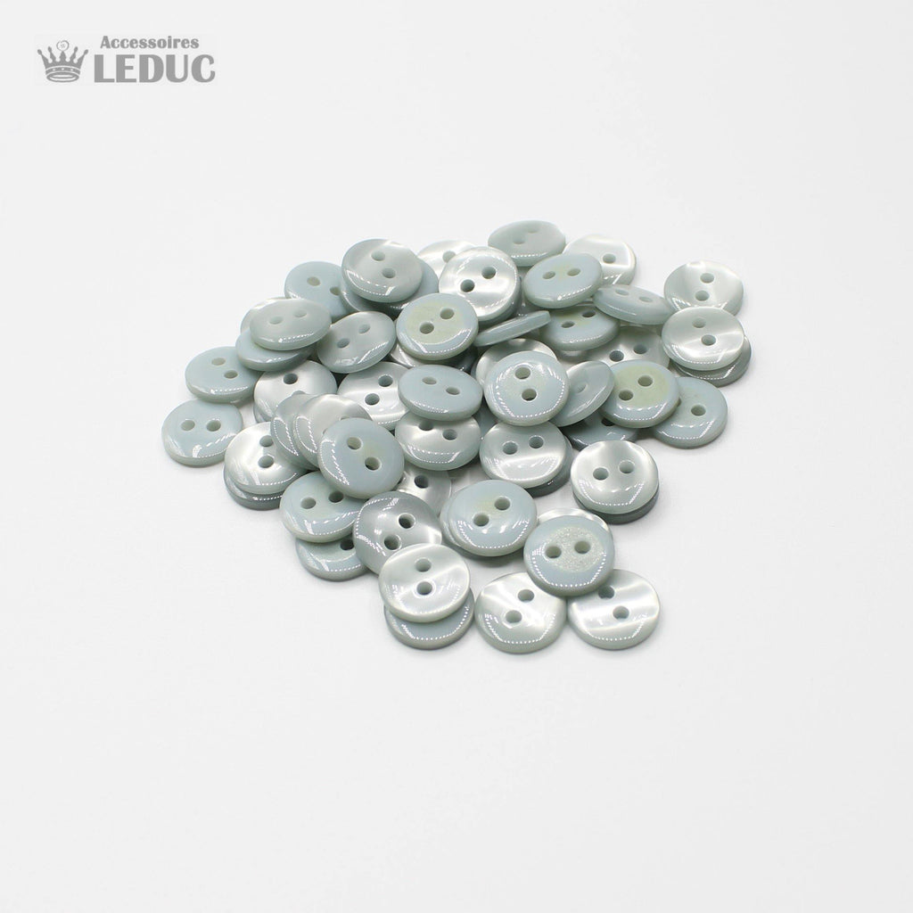 50 pieces - 2 Holes Polyester Button for Blouses 20mm (32") - (KP2 105 32") - ACCESSOIRES LEDUC