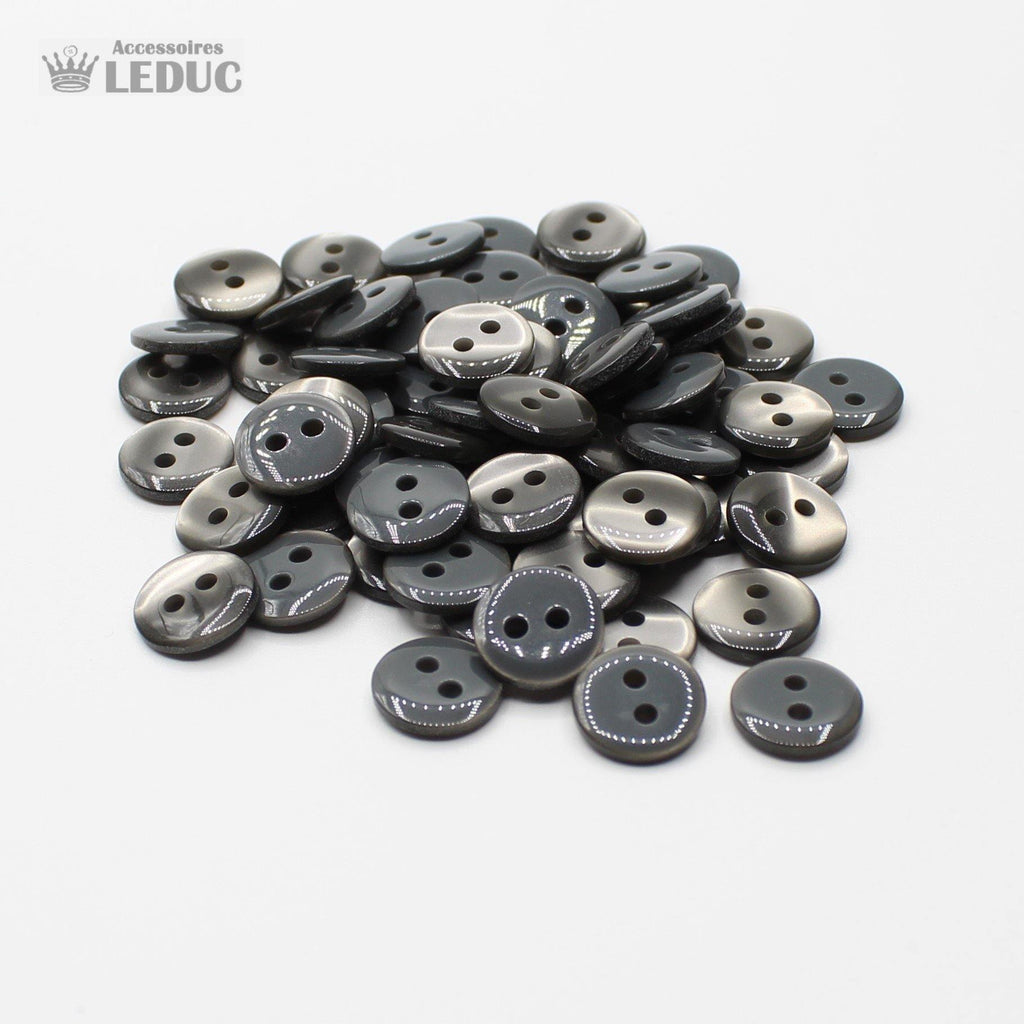 50 pieces - 2 Holes Polyester Button for Blouses 13mm (20") - (KP2 105 20") - ACCESSOIRES LEDUC