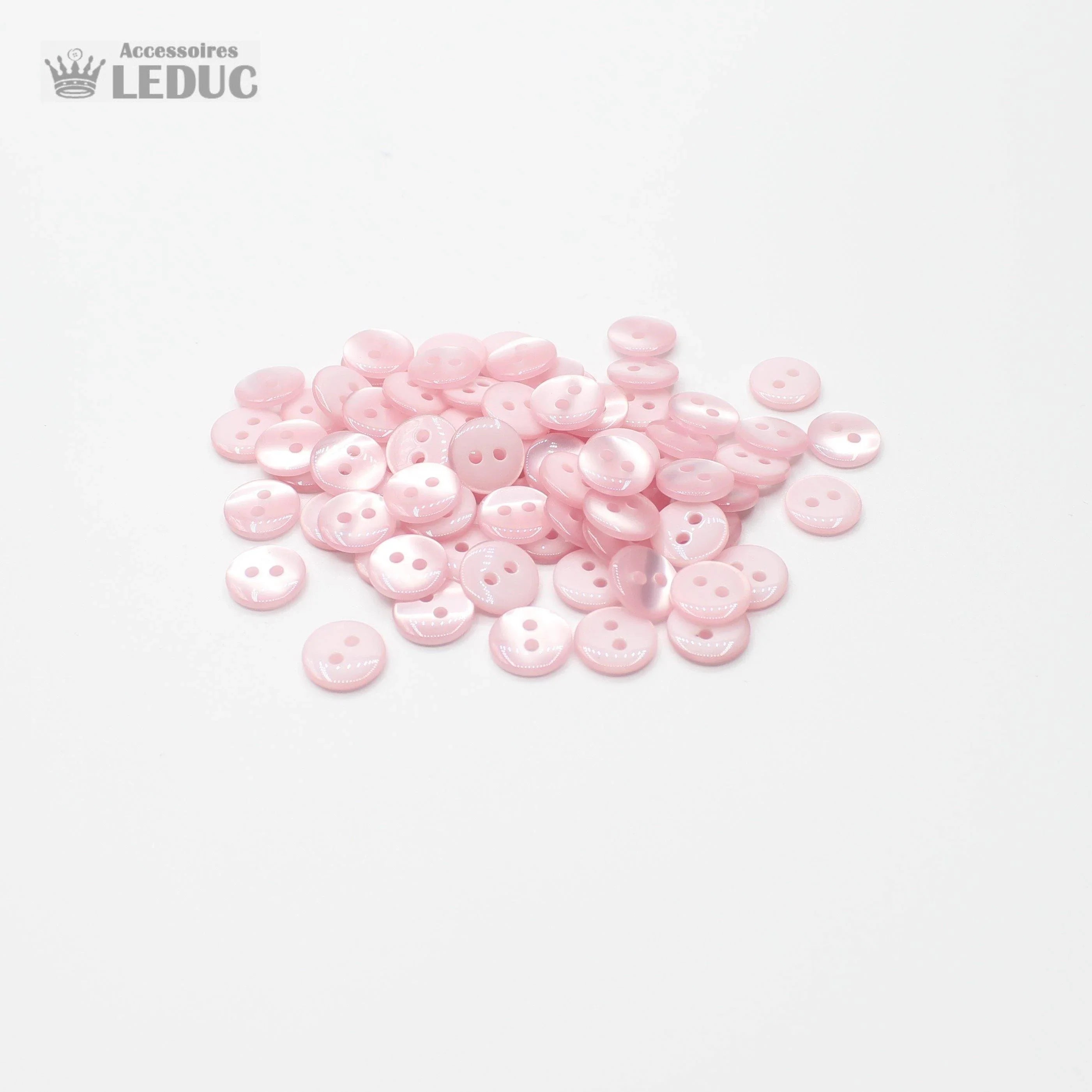 50 pieces - 2 Holes Polyester Button for Blouses 20mm (32") - (KP2 105 32") - ACCESSOIRES LEDUC