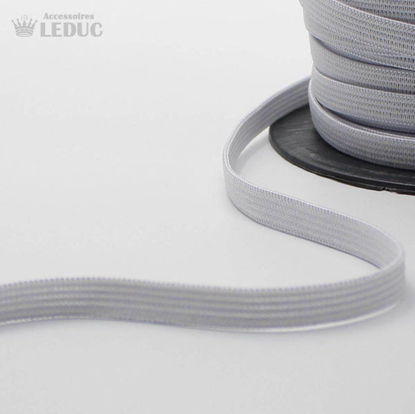 100 METRES - 10mm WHITE or BLACK KNITTED Elastic - ACCESSOIRES LEDUC BV