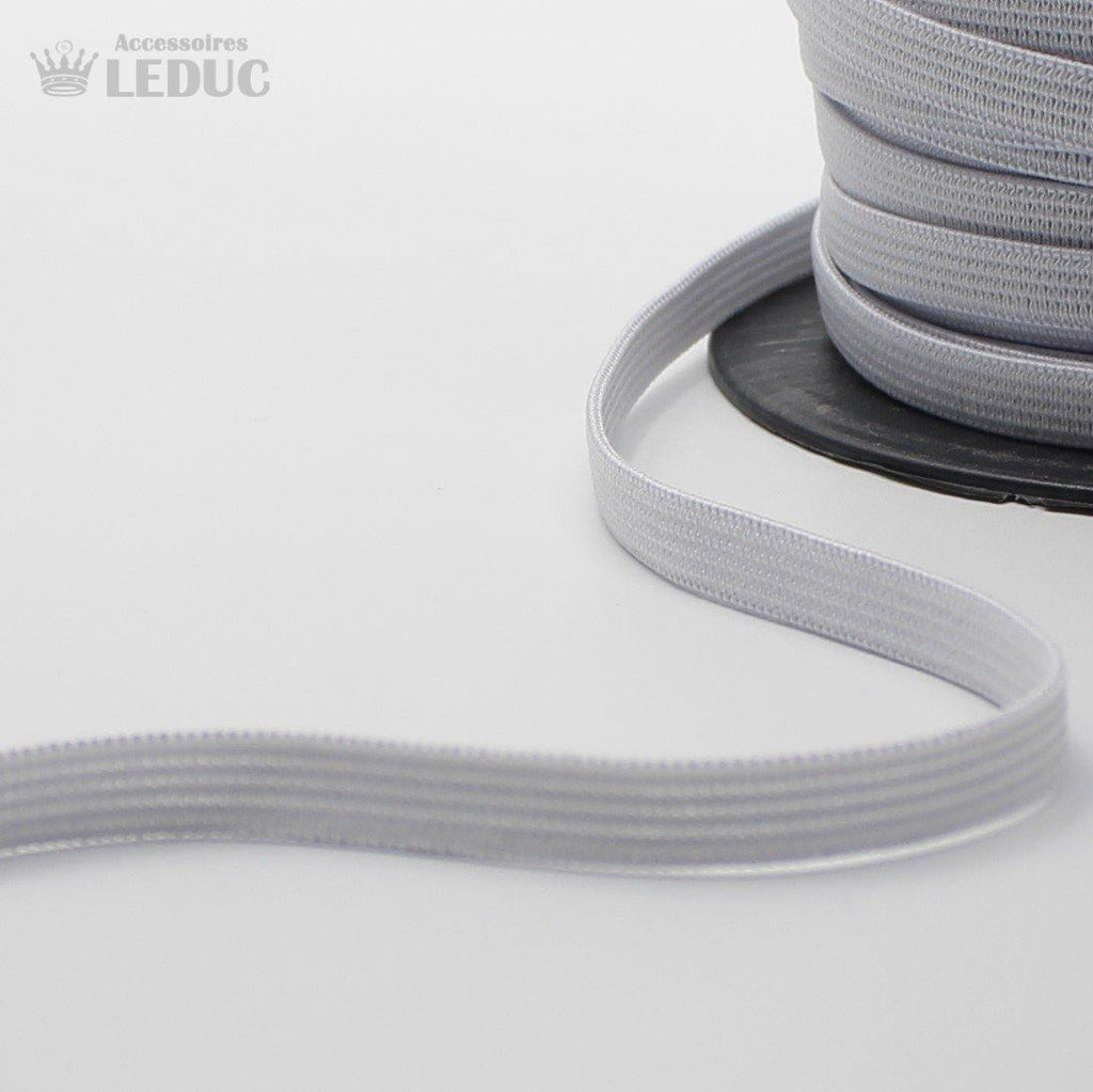 100 METRES - 10mm  WHITE or BLACK KNITTED Elastic - ACCESSOIRES LEDUC