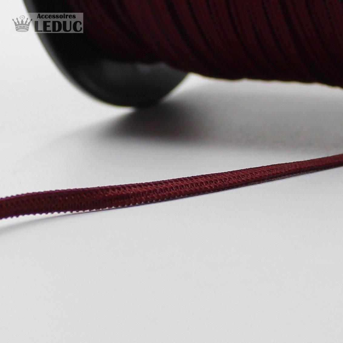 100 METRES - 3mm KNITTED Coloured Elastic - ACCESSOIRES LEDUC BV