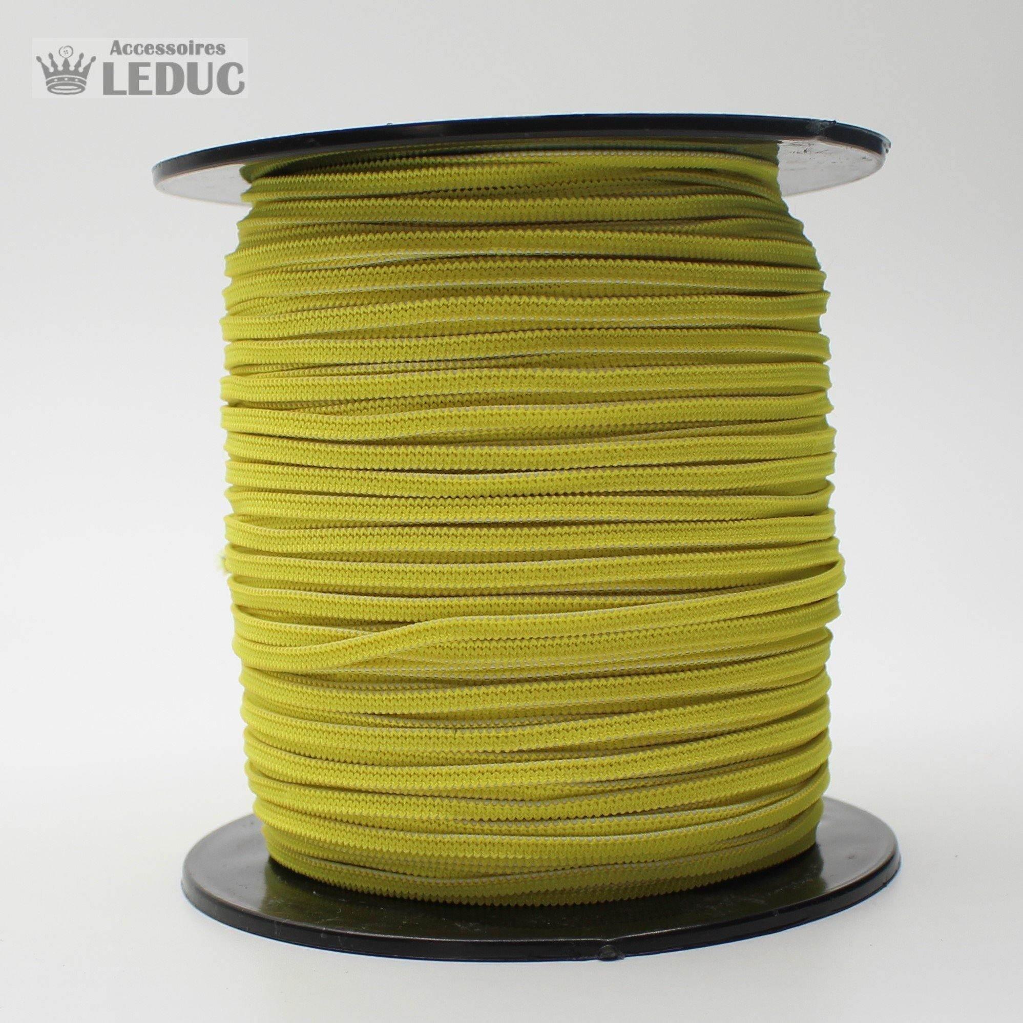 100 METRES - 3mm KNITTED Coloured Elastic - ACCESSOIRES LEDUC BV