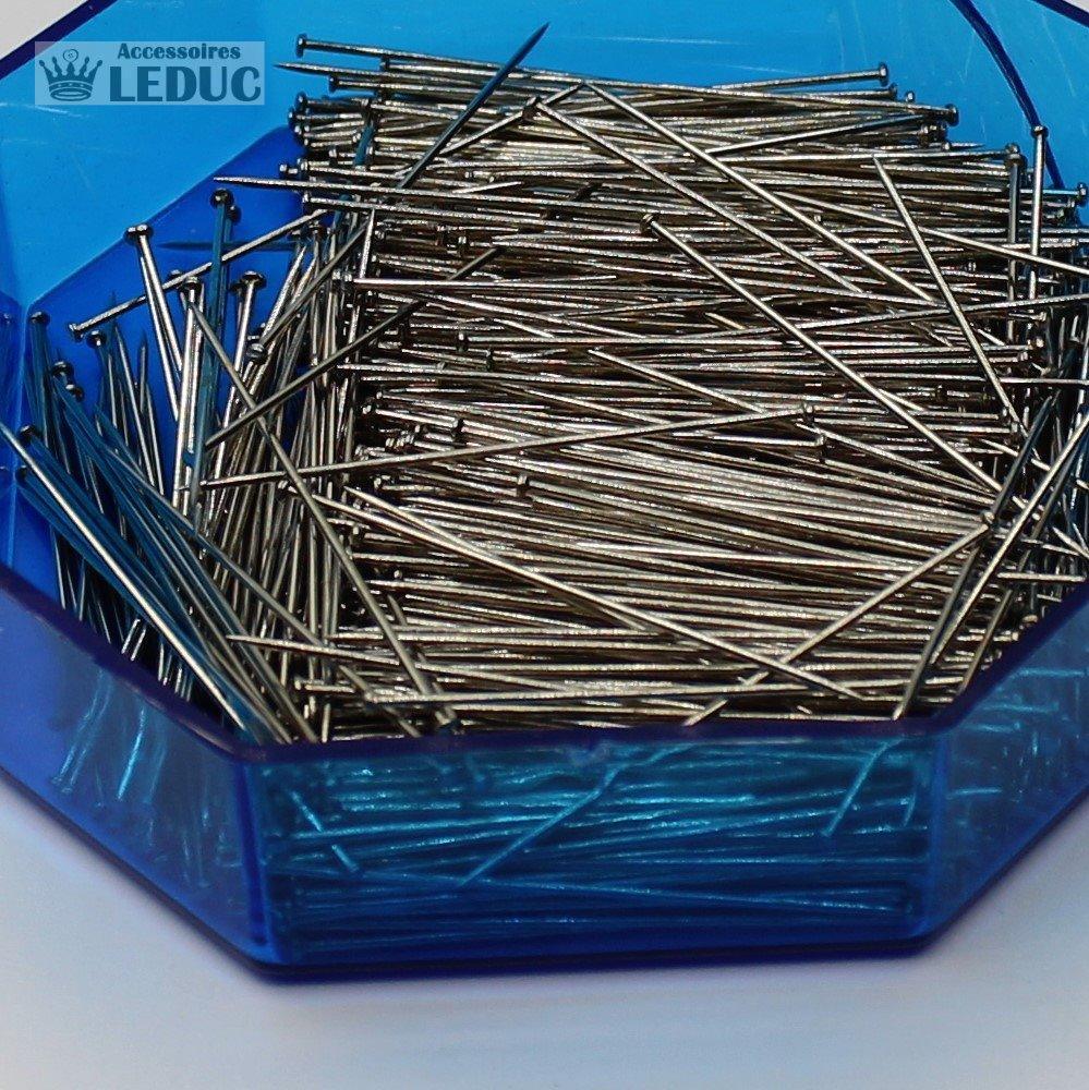 Alfileres 34x0.60mm 50gramos Caja Azul - ACCESORIOS LEDUC