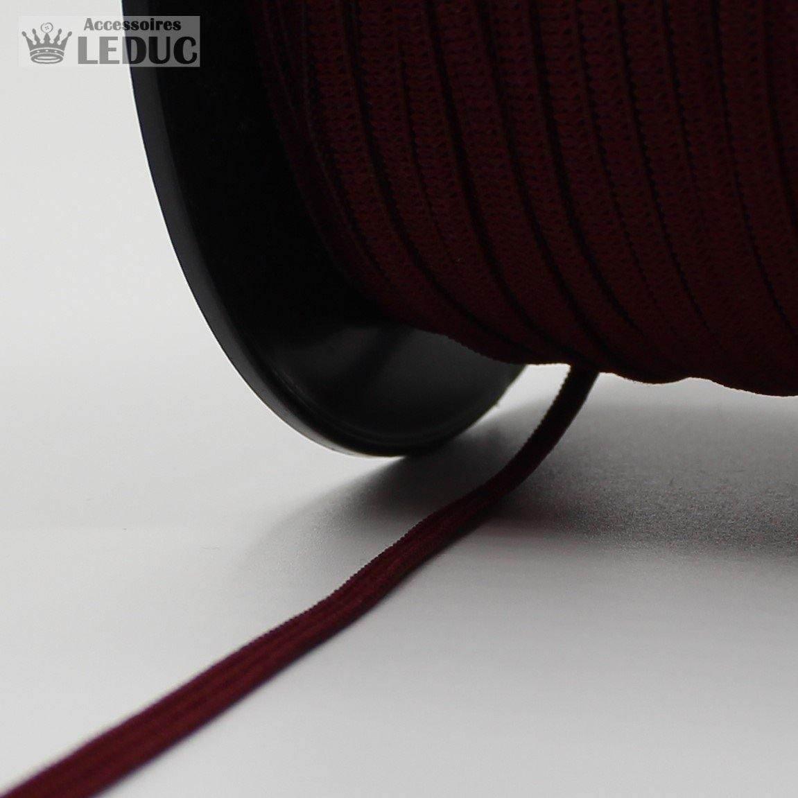 100 METRES - 3mm KNITTED Coloured Elastic - ACCESSOIRES LEDUC BV