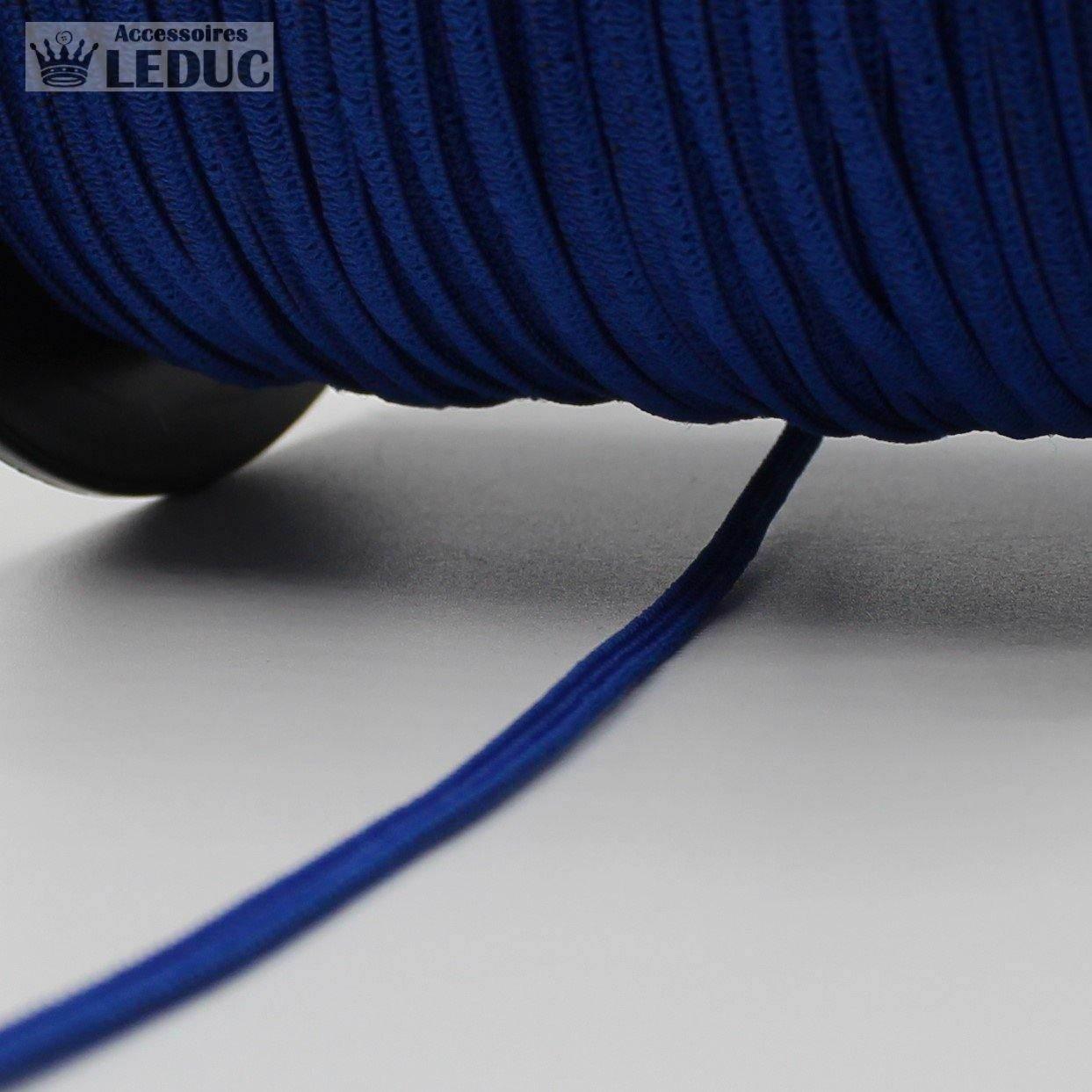 100 METRES - 3mm KNITTED Coloured Elastic - ACCESSOIRES LEDUC BV