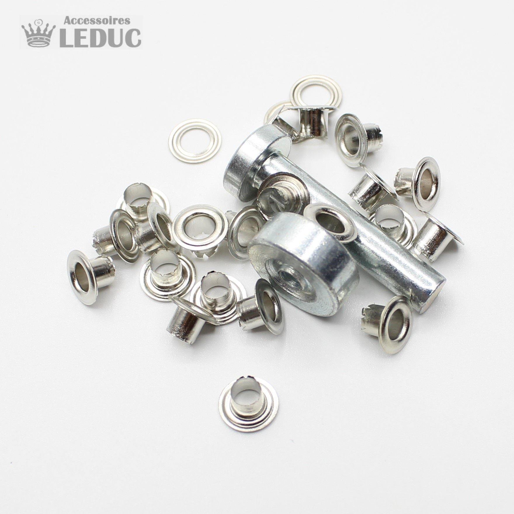 Eyelets Gold or Silver with Tool - ACCESSOIRES LEDUC