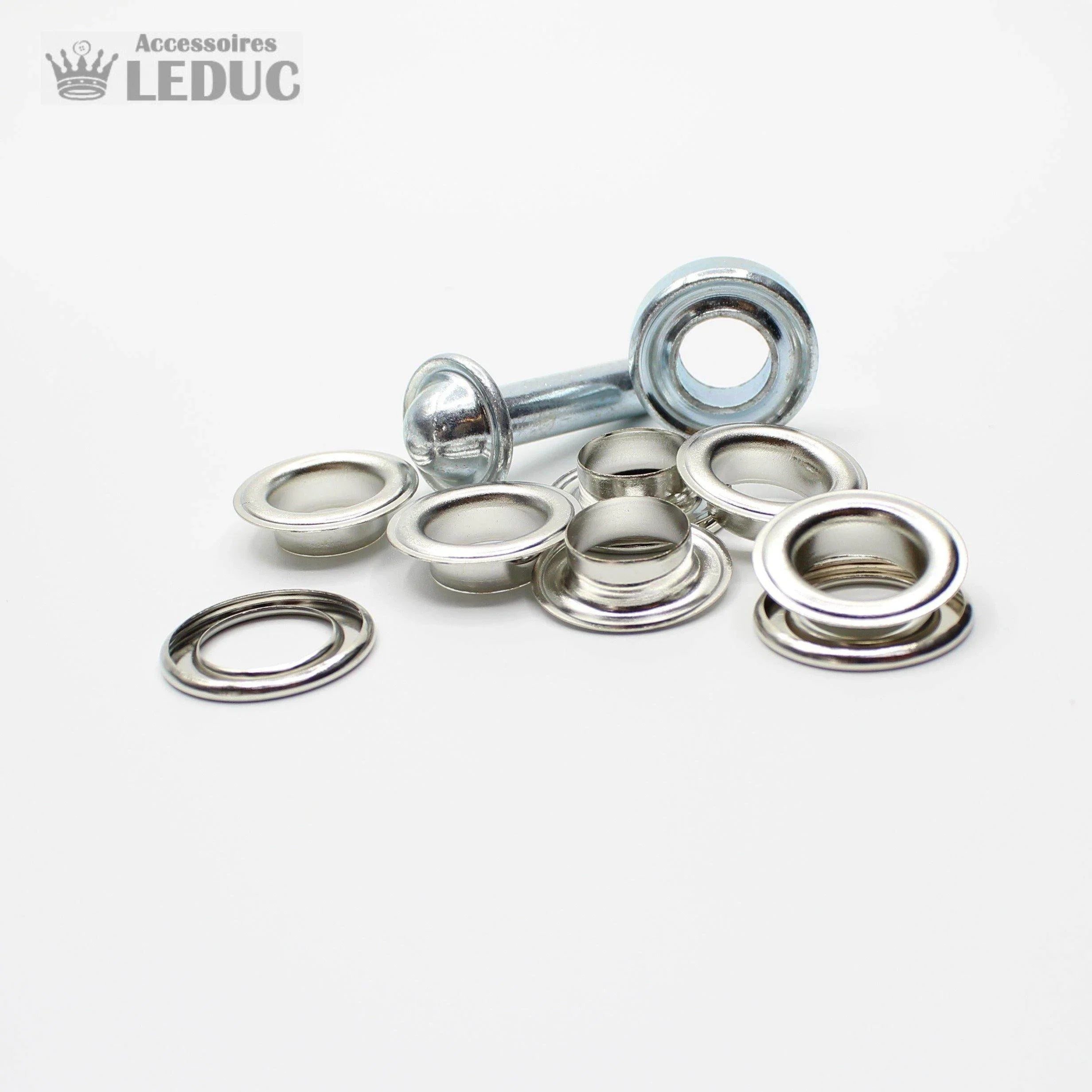 Eyelets Gold , Silver, Bronze, Gunmetal and Rust with Tool - ACCESSOIRES LEDUC BV