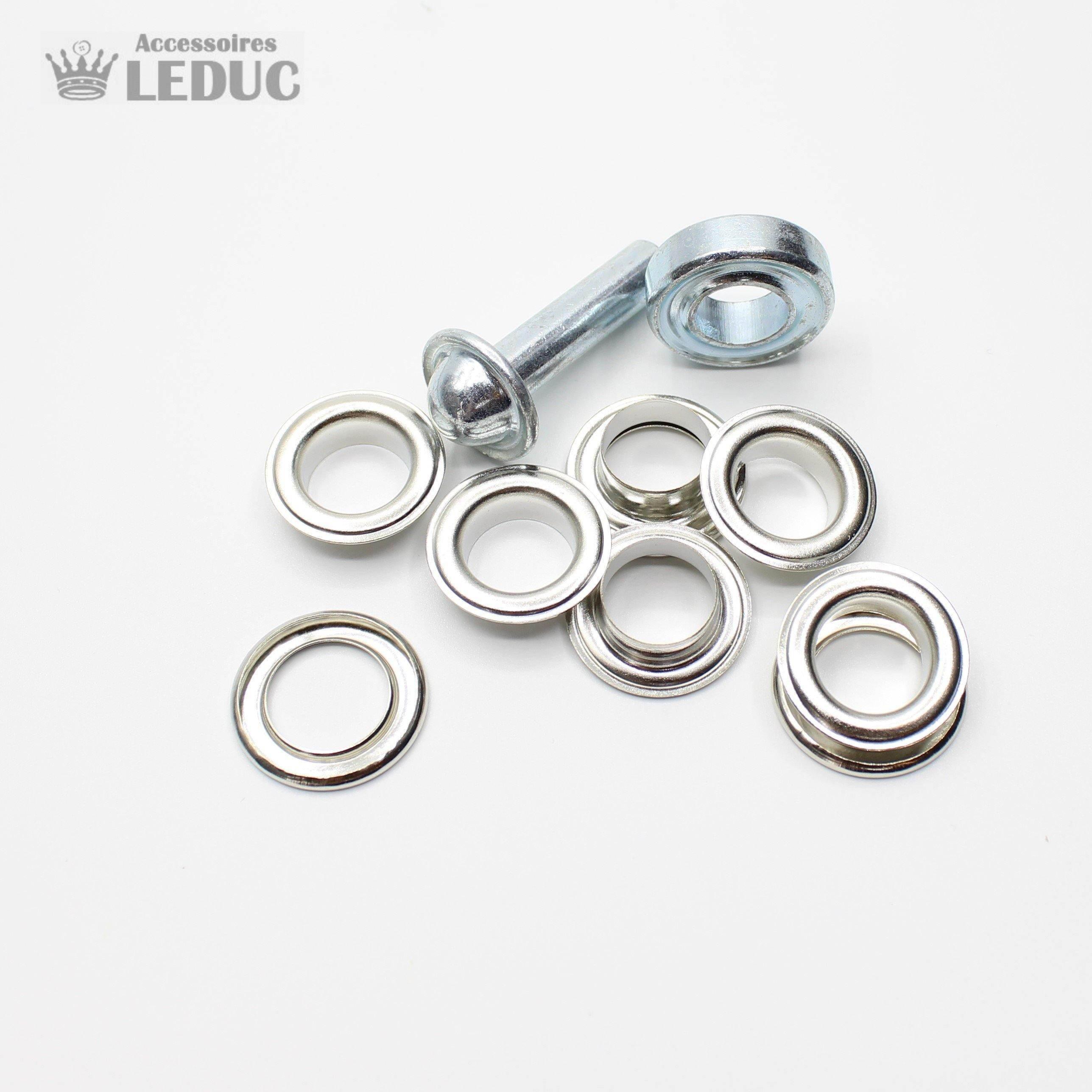 Eyelets Gold , Silver, Bronze, Gunmetal and Rust with Tool - ACCESSOIRES LEDUC BV