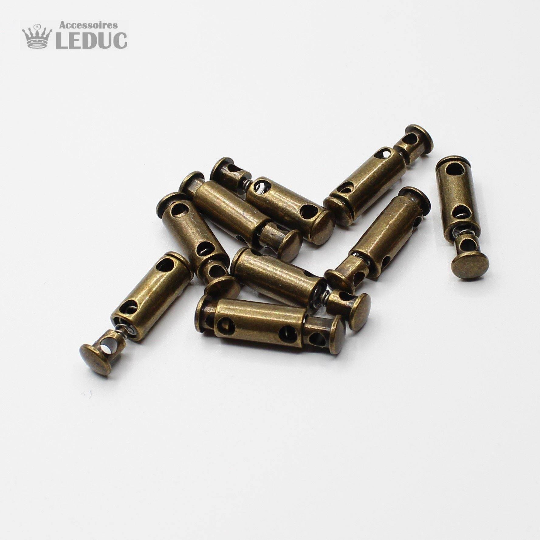 20 Metal Cord Stoppers - ACCESSOIRES LEDUC BV
