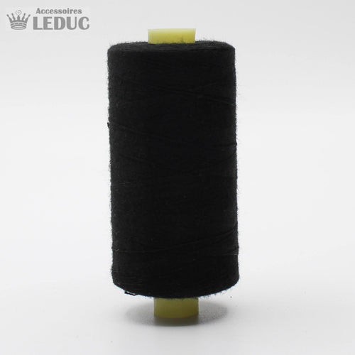 10x1000m Universal Yarn Black 100% Polyester - S120  1010001000m20BLACKblanccone filfilfilatofilofilo