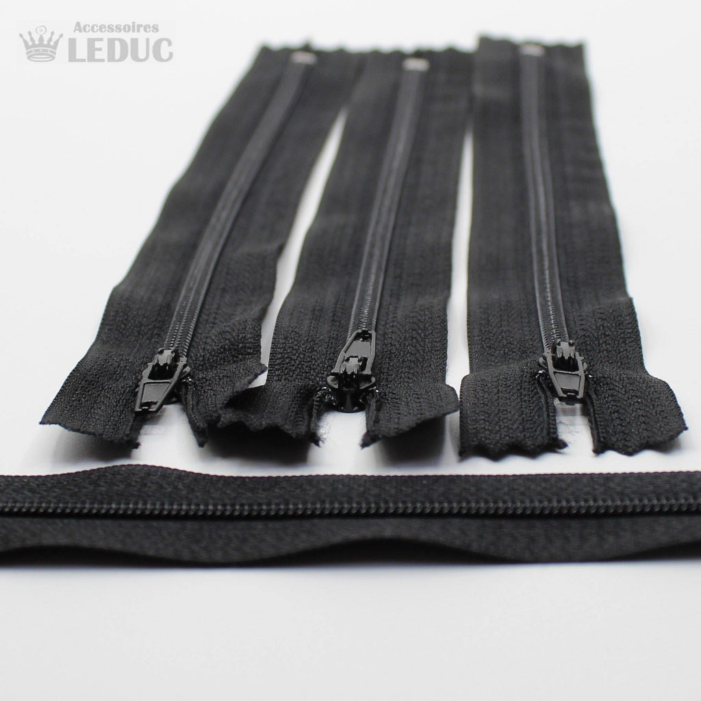 BLACK OR WHITE Nylon Zippers - ACCESSOIRES LEDUC