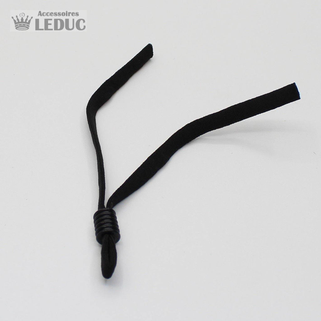 4 verstellbare bequeme Gummibänder für Masken 5 mm (2 x Schwarz + 2 x Weiß) - ZUBEHÖR LEDUC