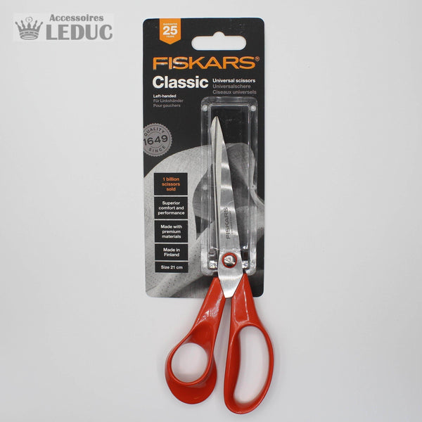 FISKARS Left-handed Universal Scissors 21cm - ACCESSOIRES LEDUC BV