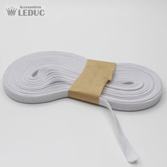 10 METERS - 10mm Knitted Elastic (Black or White) - ACCESSOIRES LEDUC BV