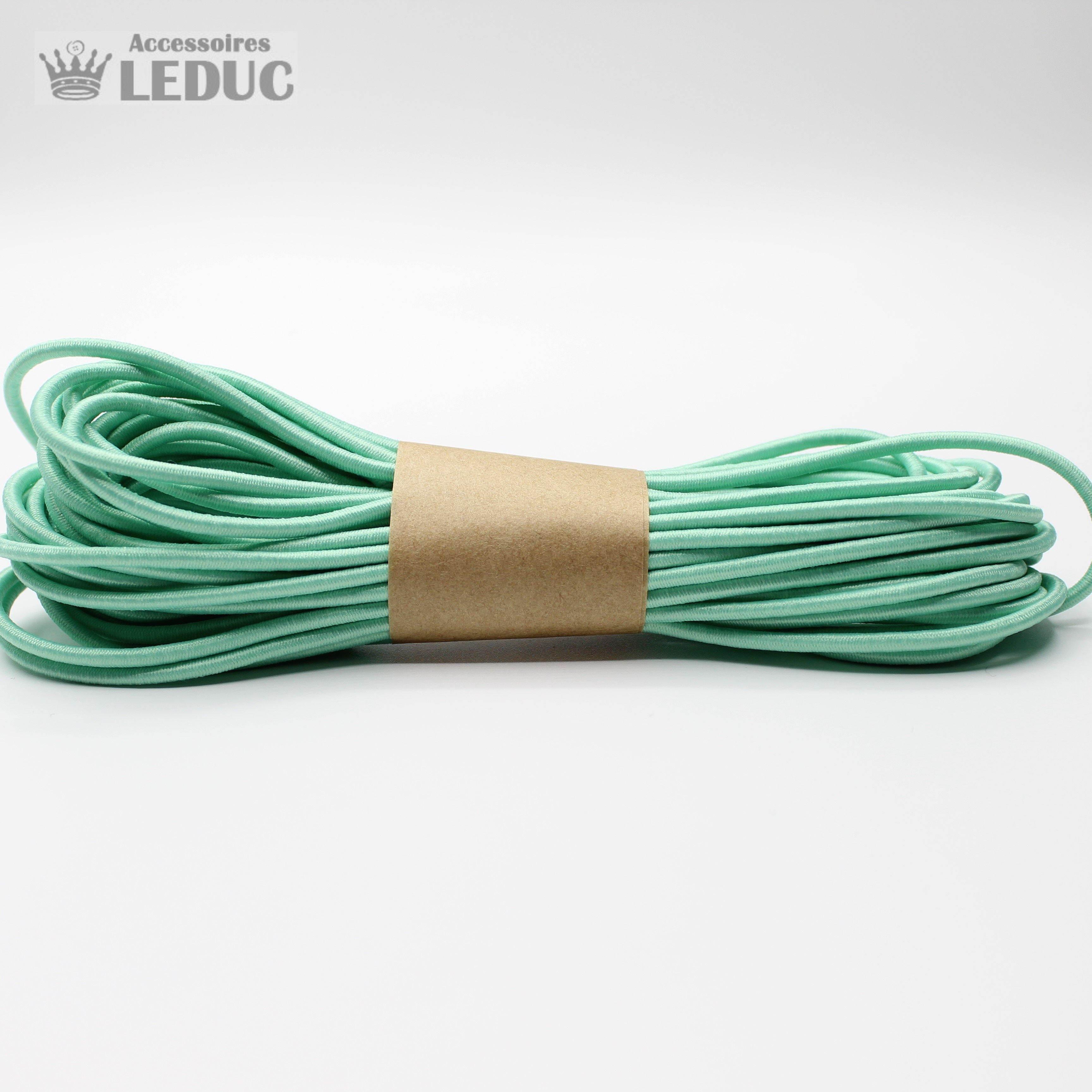 10 METERS - coloured ELASTIC CORD 2MM - ACCESSOIRES LEDUC BV