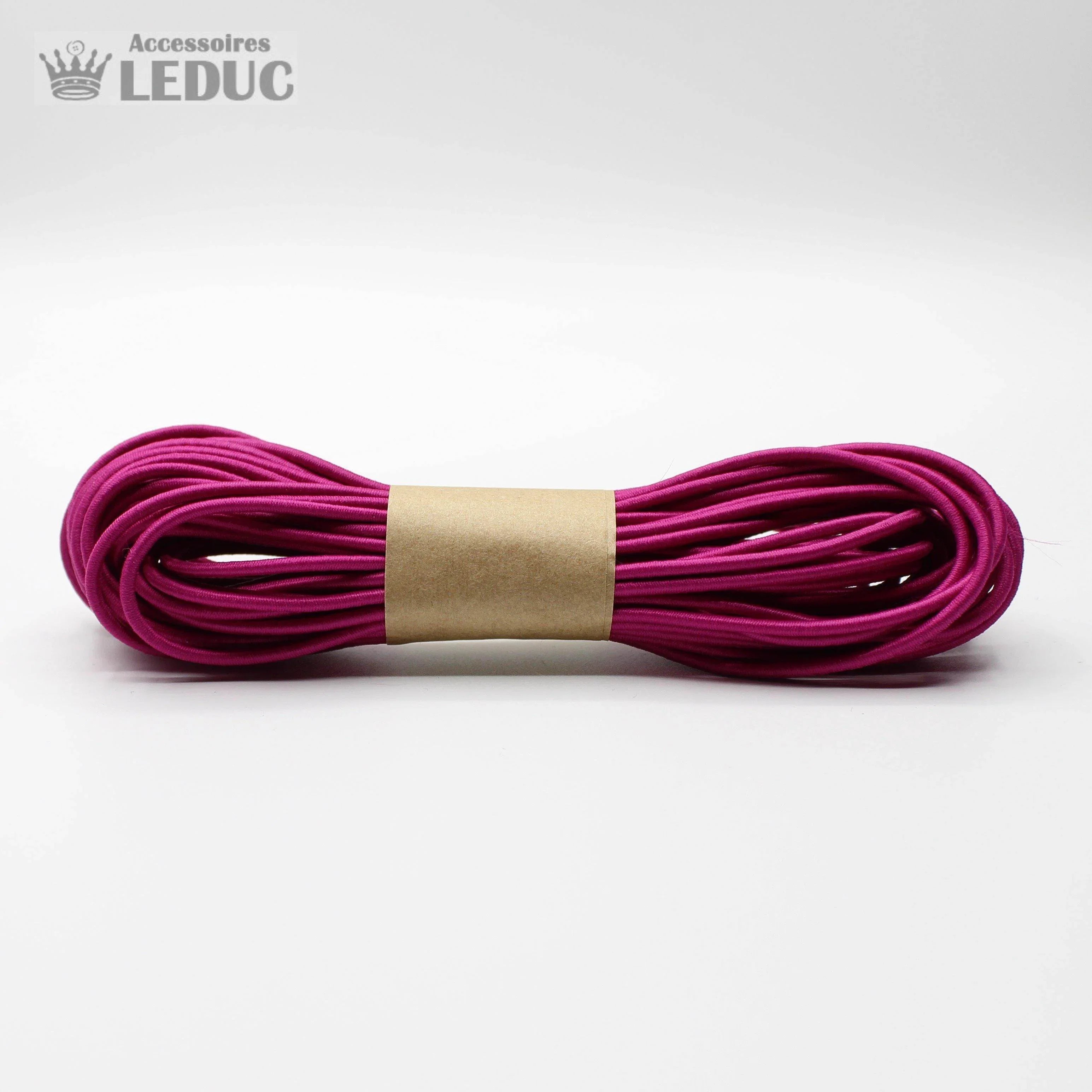 10 METERS - coloured ELASTIC CORD 2MM - ACCESSOIRES LEDUC BV