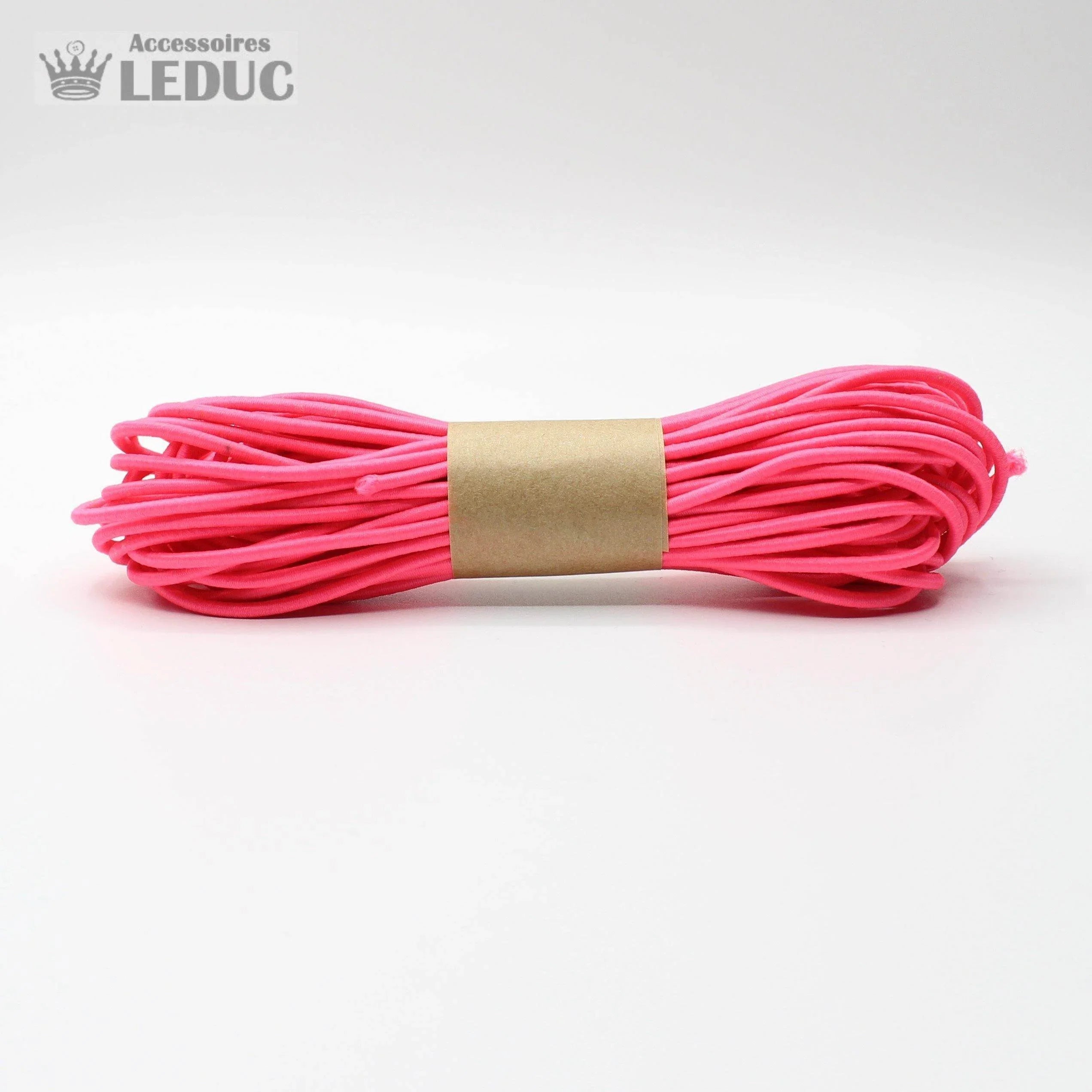 10 METERS - coloured ELASTIC CORD 2MM - ACCESSOIRES LEDUC BV