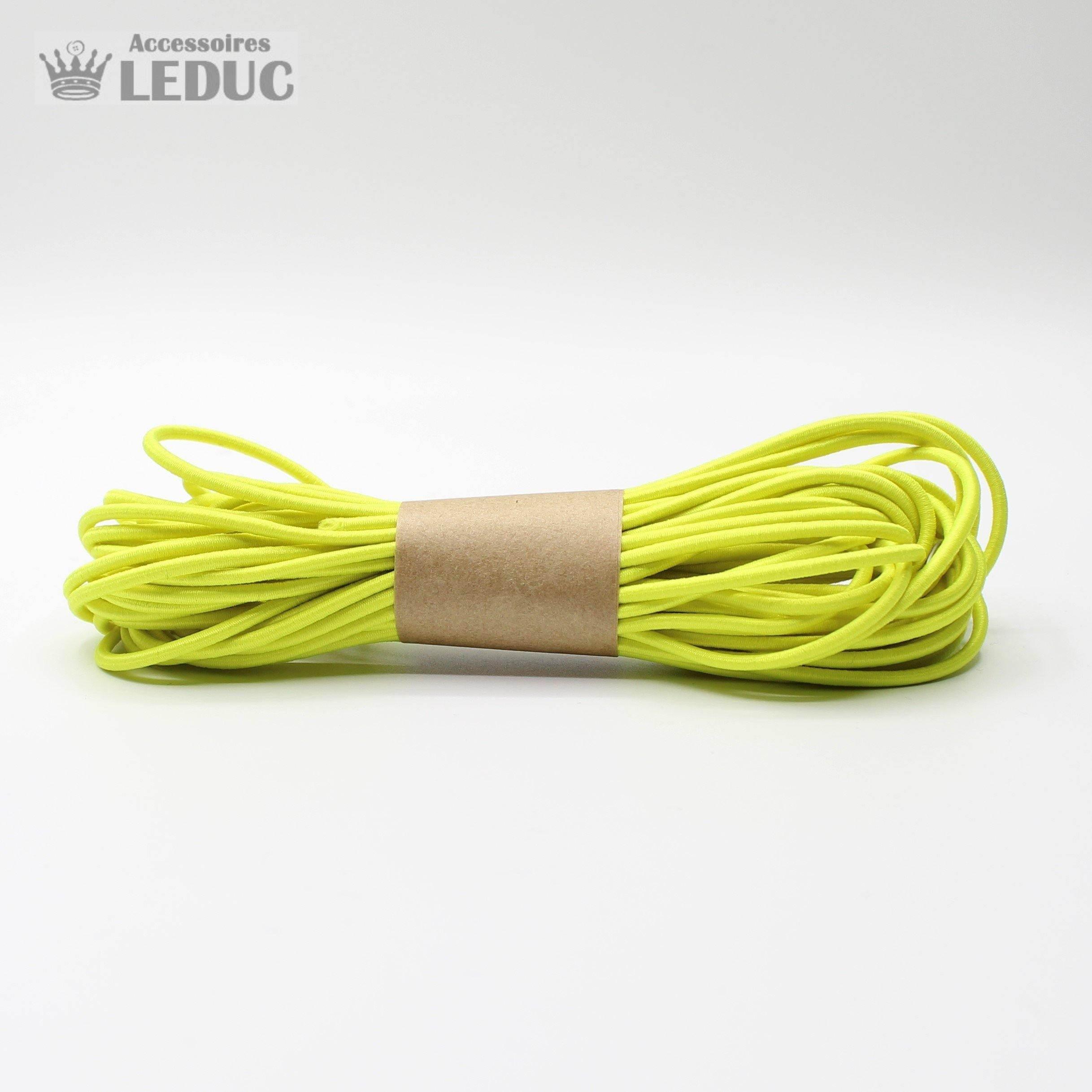 10 METERS - coloured ELASTIC CORD 2MM - ACCESSOIRES LEDUC BV