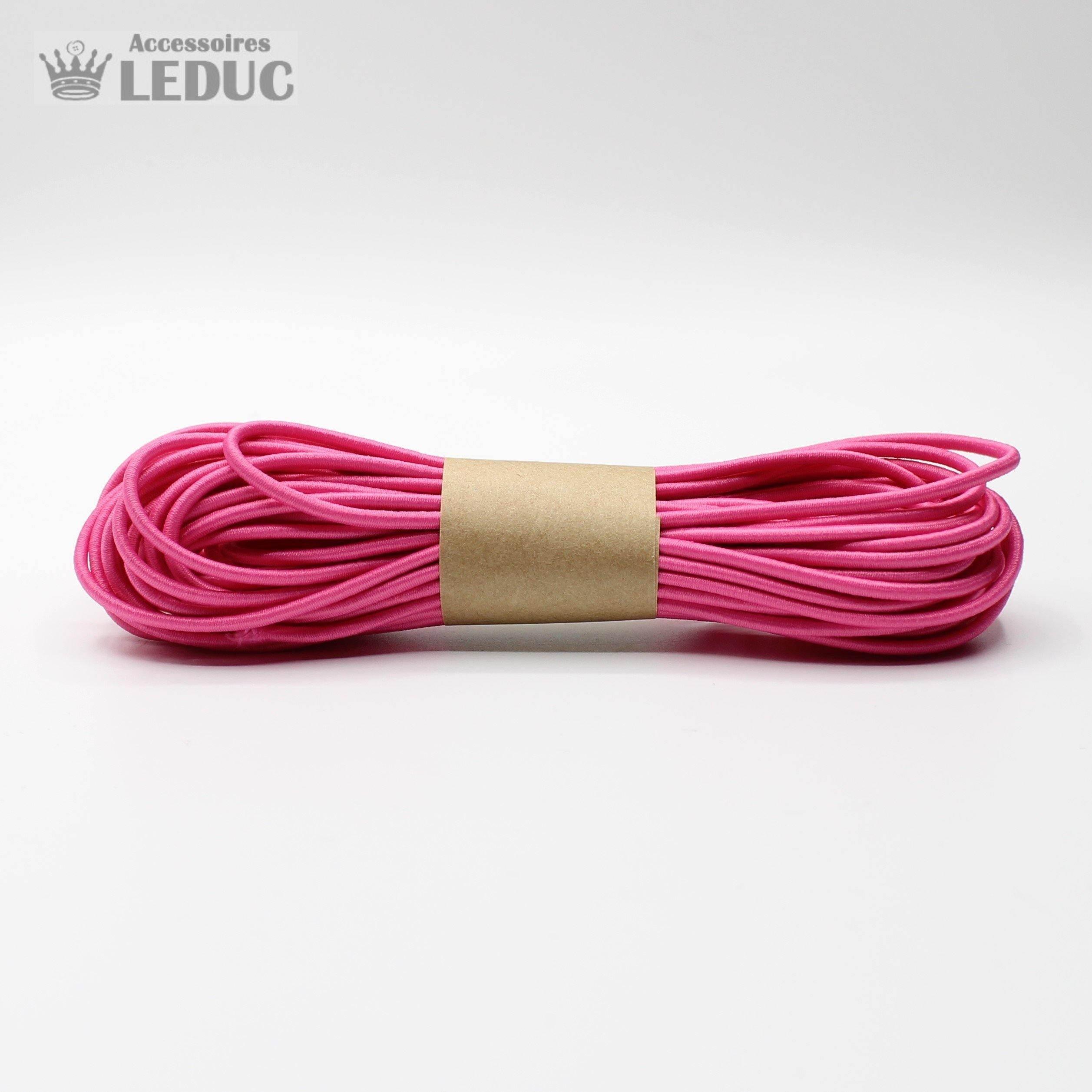 10 METERS - coloured ELASTIC CORD 2MM - ACCESSOIRES LEDUC BV