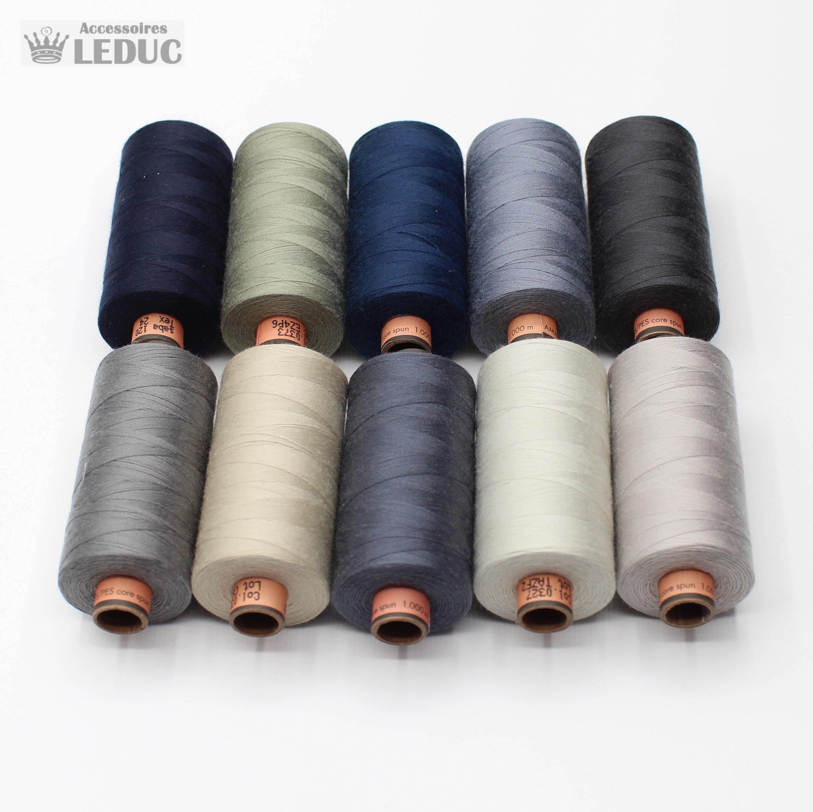 Amann Saba Yarn 1000m - High Quality Polyester German Yarn 120 tex 24 - ACCESSOIRES LEDUC BV