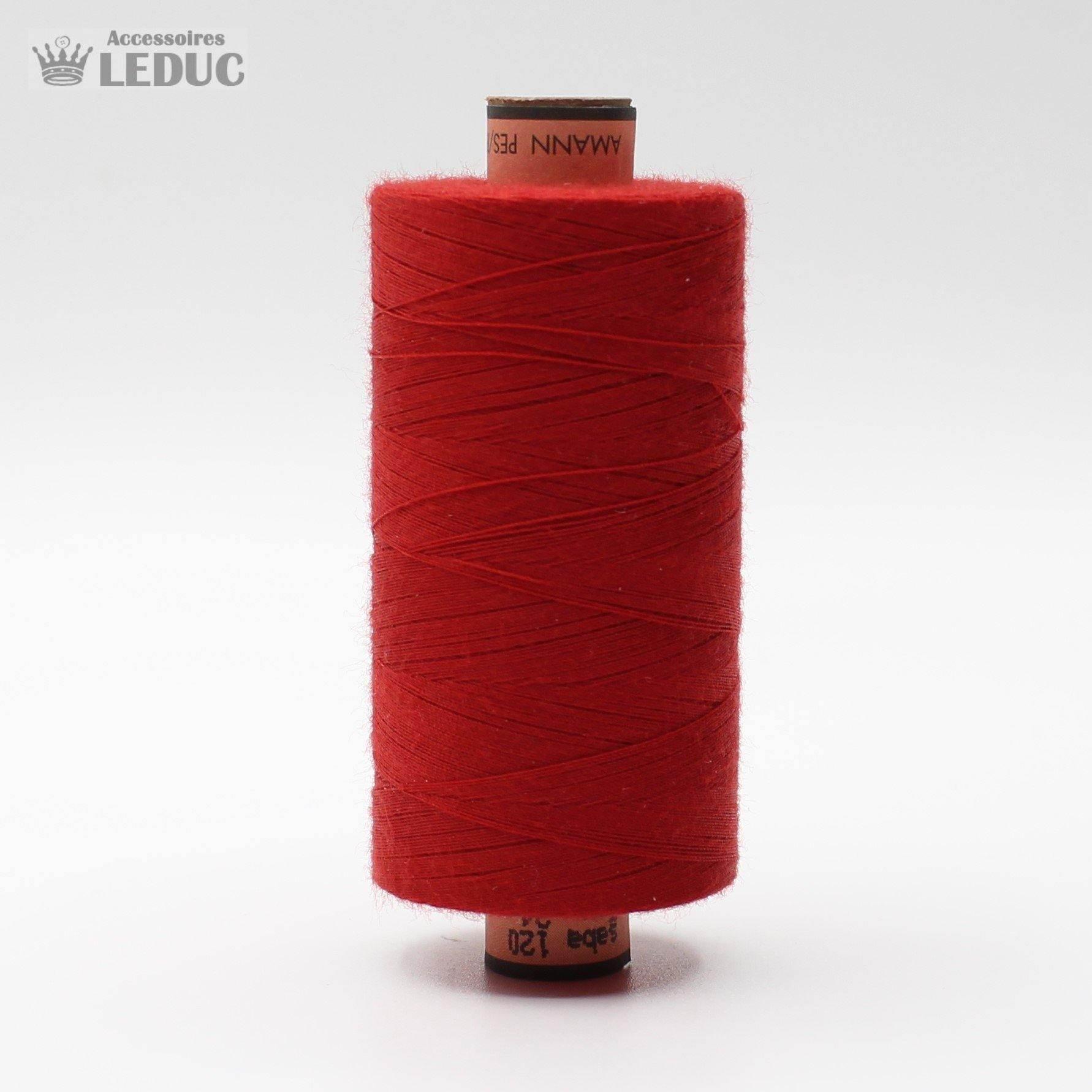 Amann Saba Yarn 1000m - High Quality Polyester German Yarn 120 tex 24 - ACCESSOIRES LEDUC BV