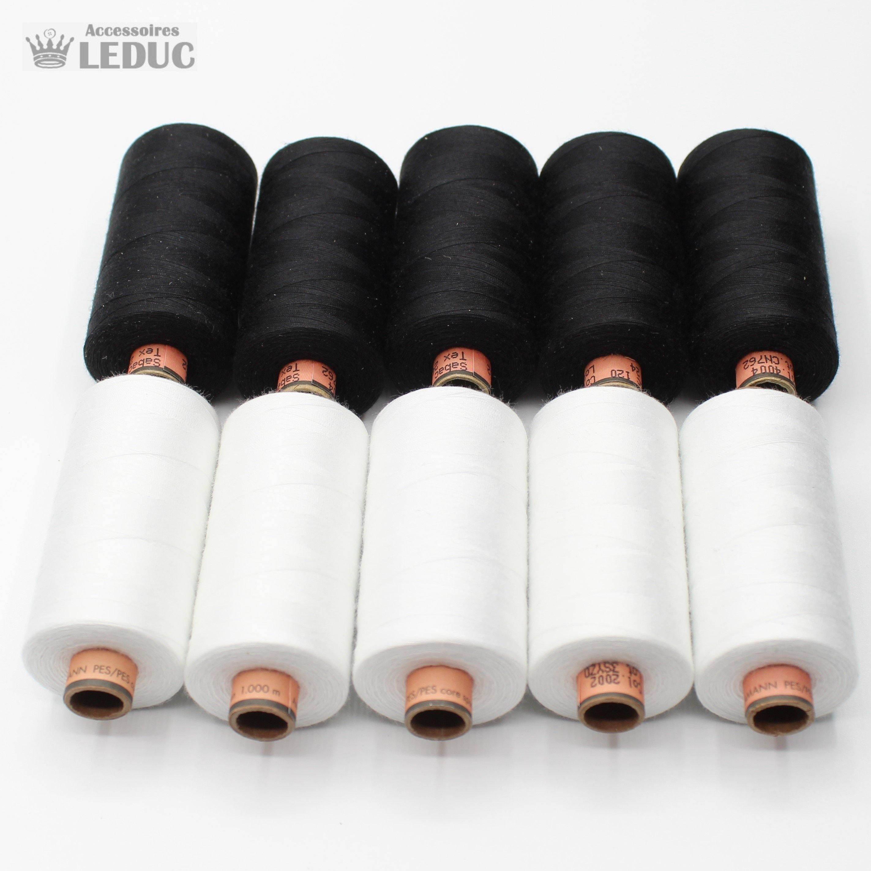 Amann Saba Yarn 1000m - High Quality Polyester German Yarn 120 tex 24 - ACCESSOIRES LEDUC BV