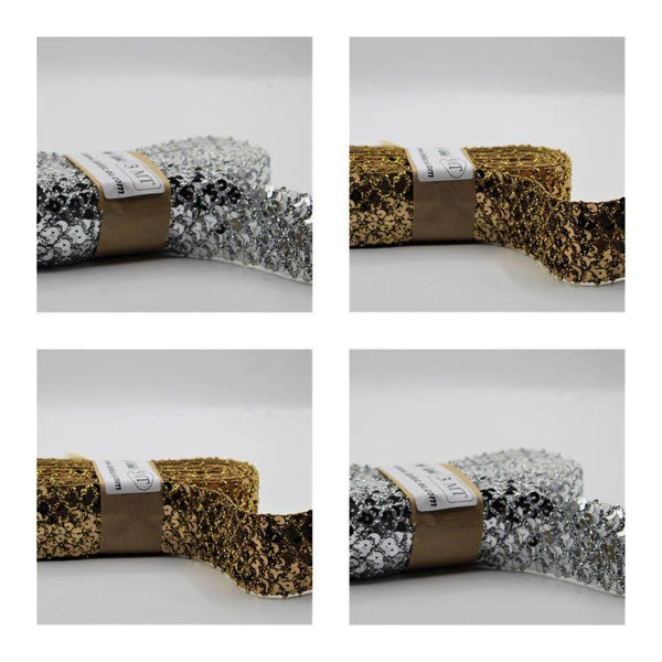 5 meters Sequin Trimming 40mm #PAS3001 - ACCESSOIRES LEDUC BV