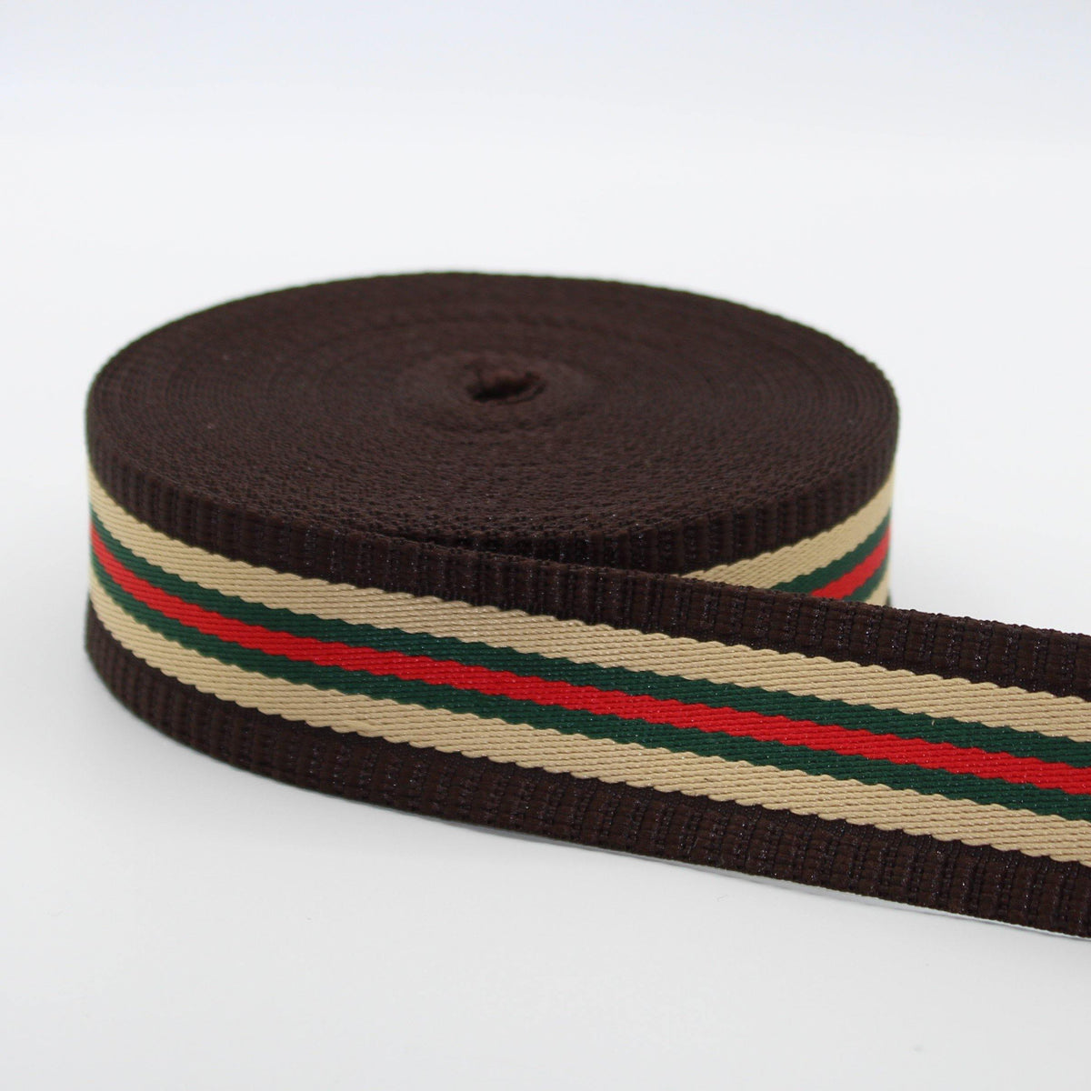 5 meters Fancy Striped Webbing 40mm #RUB1906 - ACCESSOIRES LEDUC BV