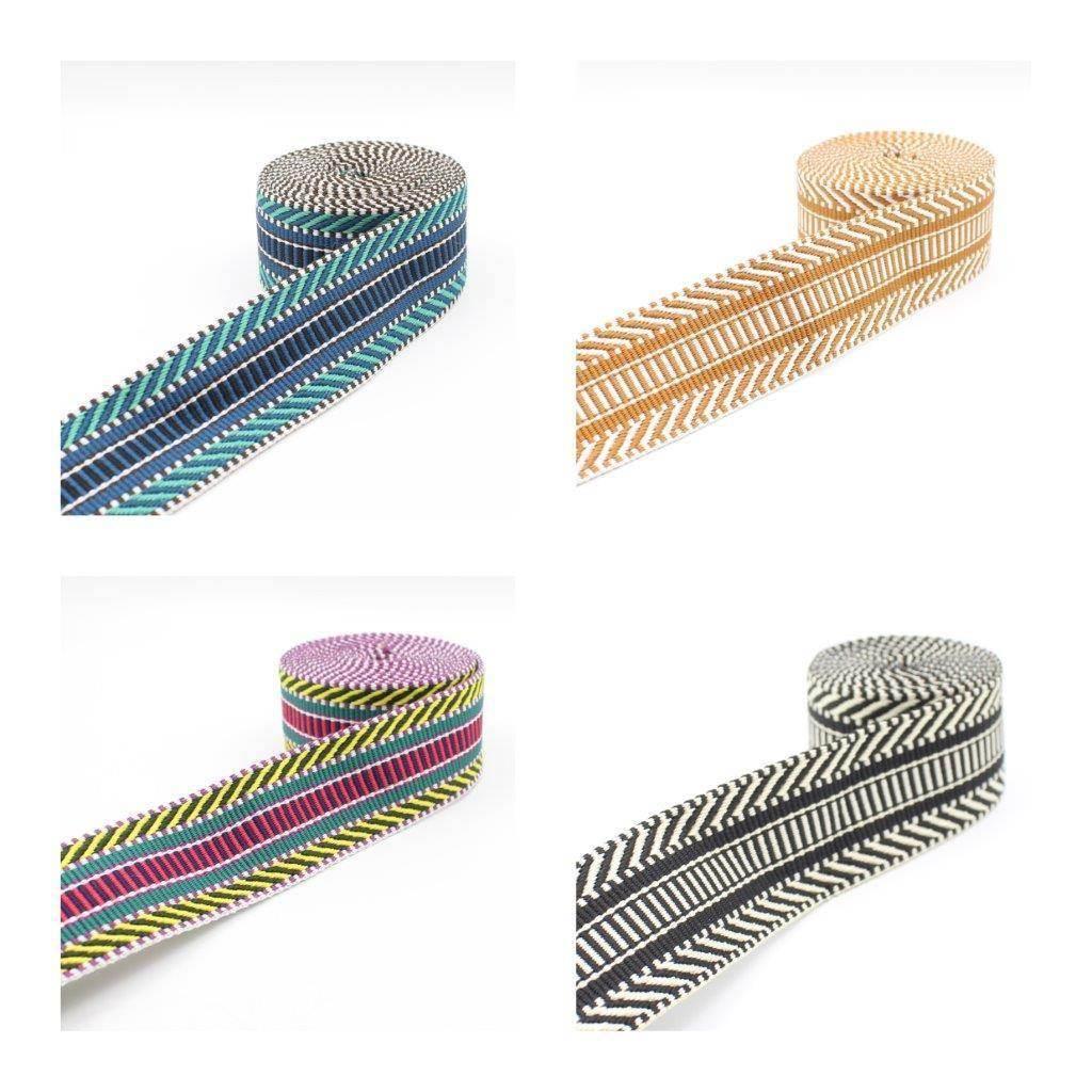 5 meters Ethnic Webbing 38mm #RUB1930 - ACCESSOIRES LEDUC BV