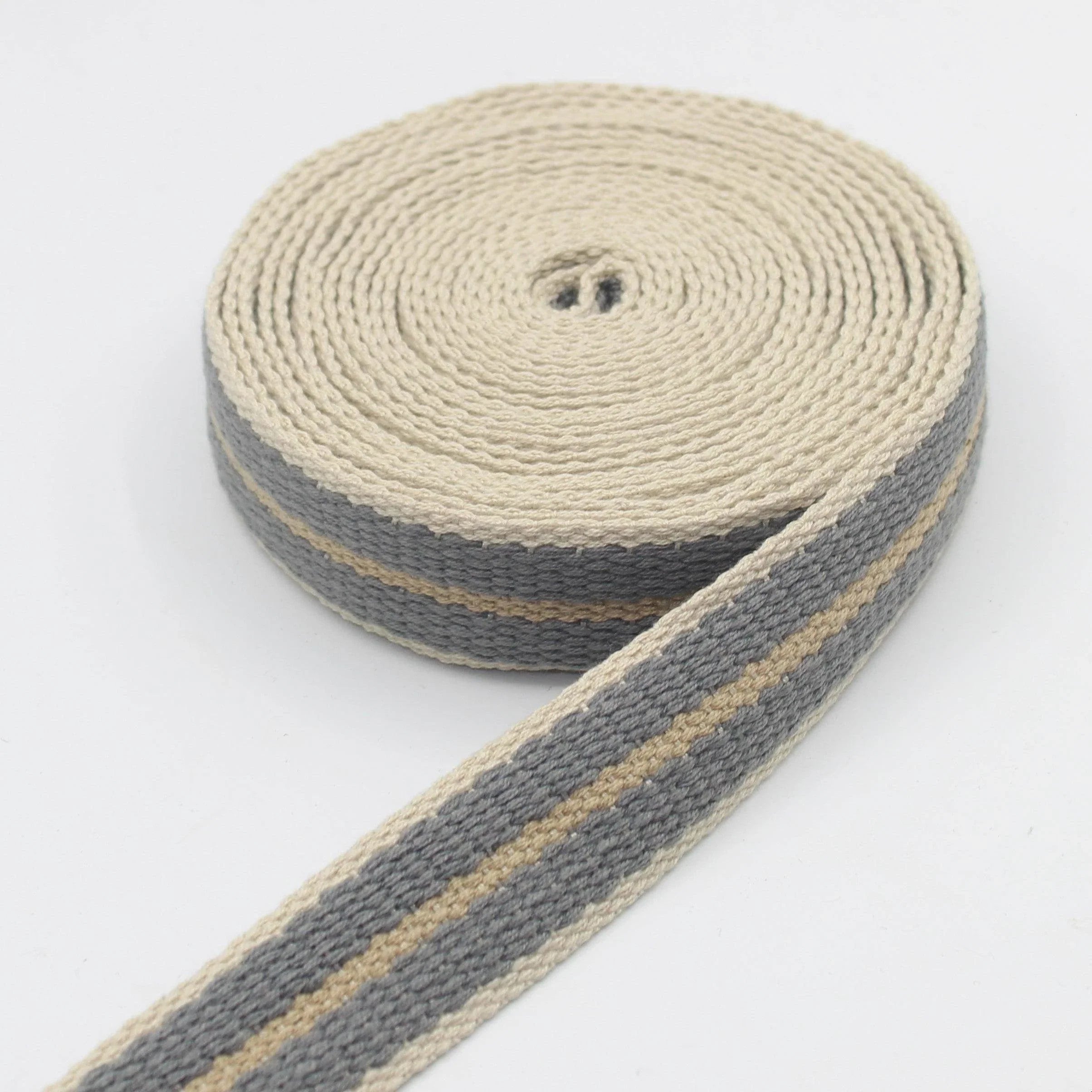 Soft Thick Striped Webbing 32mm #RUB3531 - ACCESSOIRES LEDUC BV