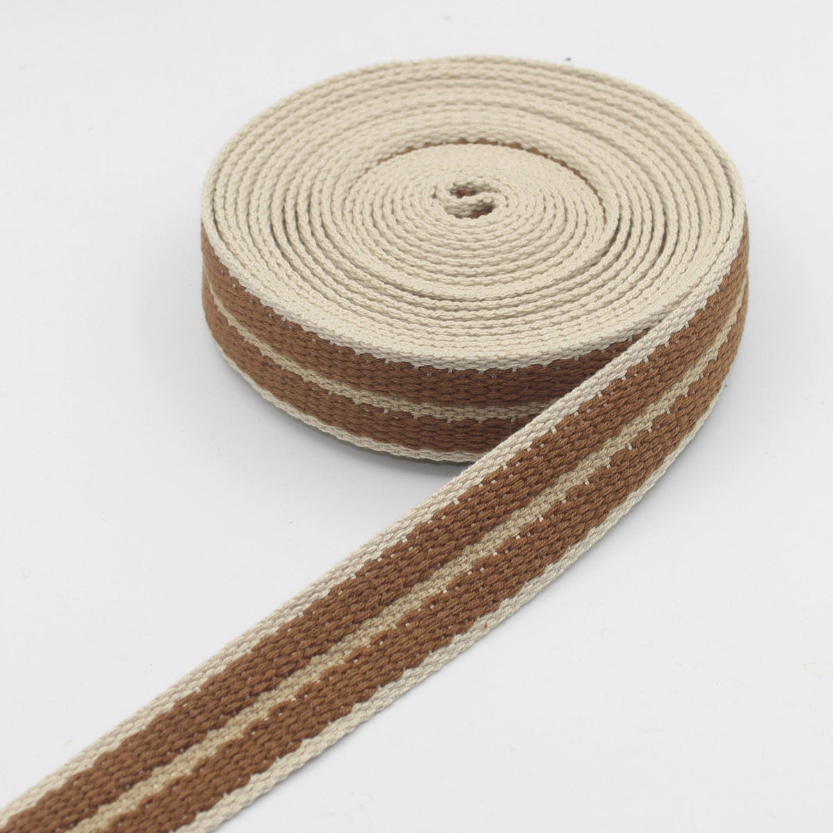 Soft Thick Striped Webbing 32mm #RUB3531 - ACCESSOIRES LEDUC BV