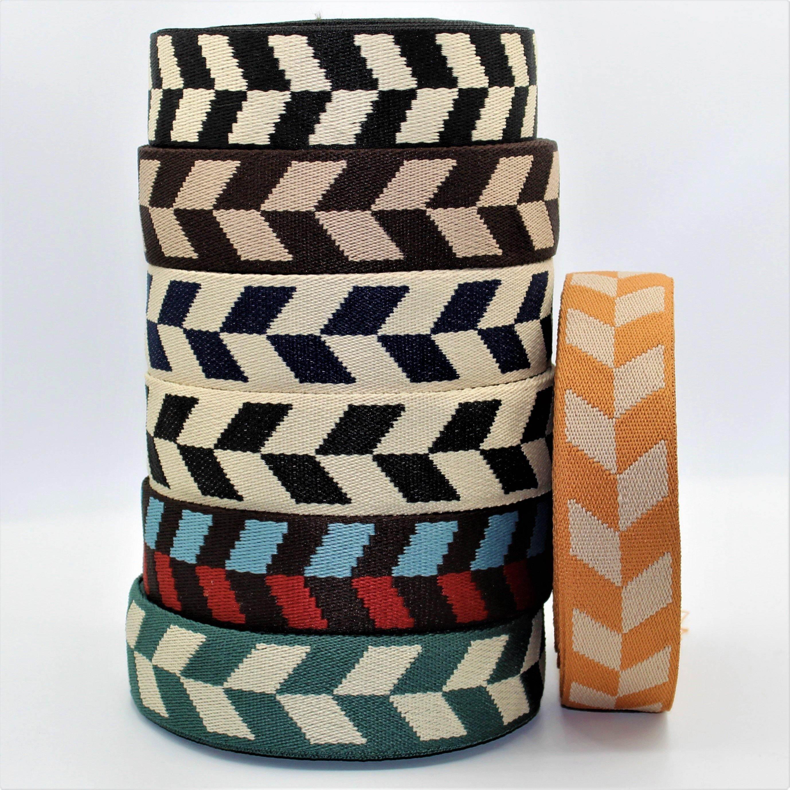 5 Meters 38mm Parallelepiped Webbing #RUB1946 - ACCESSOIRES LEDUC BV