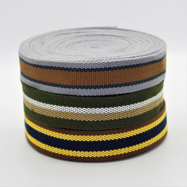 5 Meters 30mm Striped Webbing #RUB1964 - ACCESSOIRES LEDUC BV