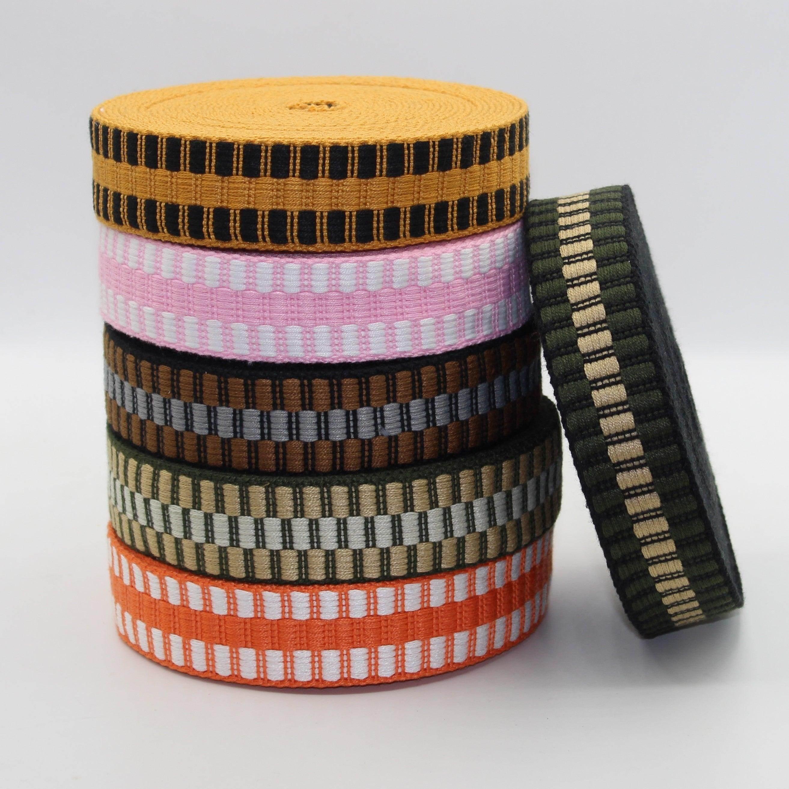 5 meters 30mm Tiles Webbing #RUB1983 - ACCESSOIRES LEDUC BV