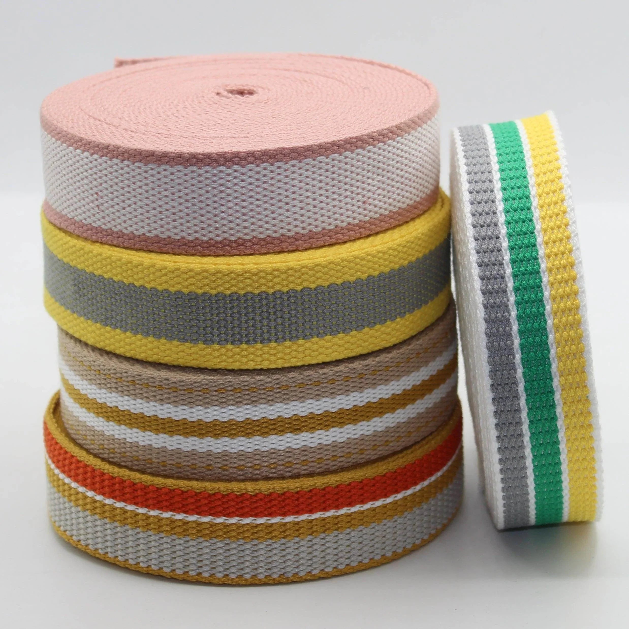 5 meters 30mm Summer School Striped Webbing #RUB1990 - ACCESSOIRES LEDUC BV