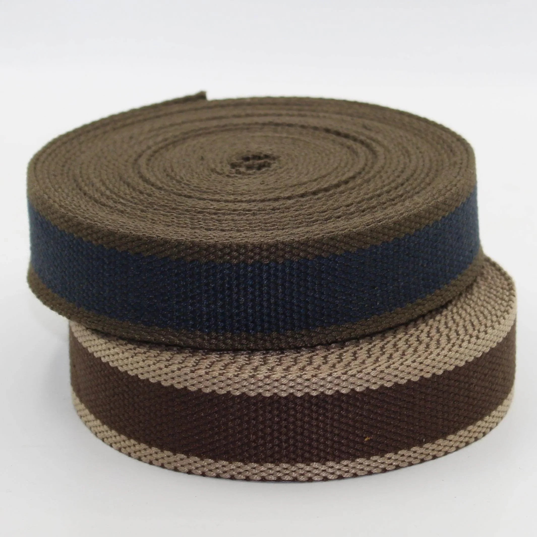 5 meters 30mm Old Style Large Stripped Webbing #RUB1993 - ACCESSOIRES LEDUC BV