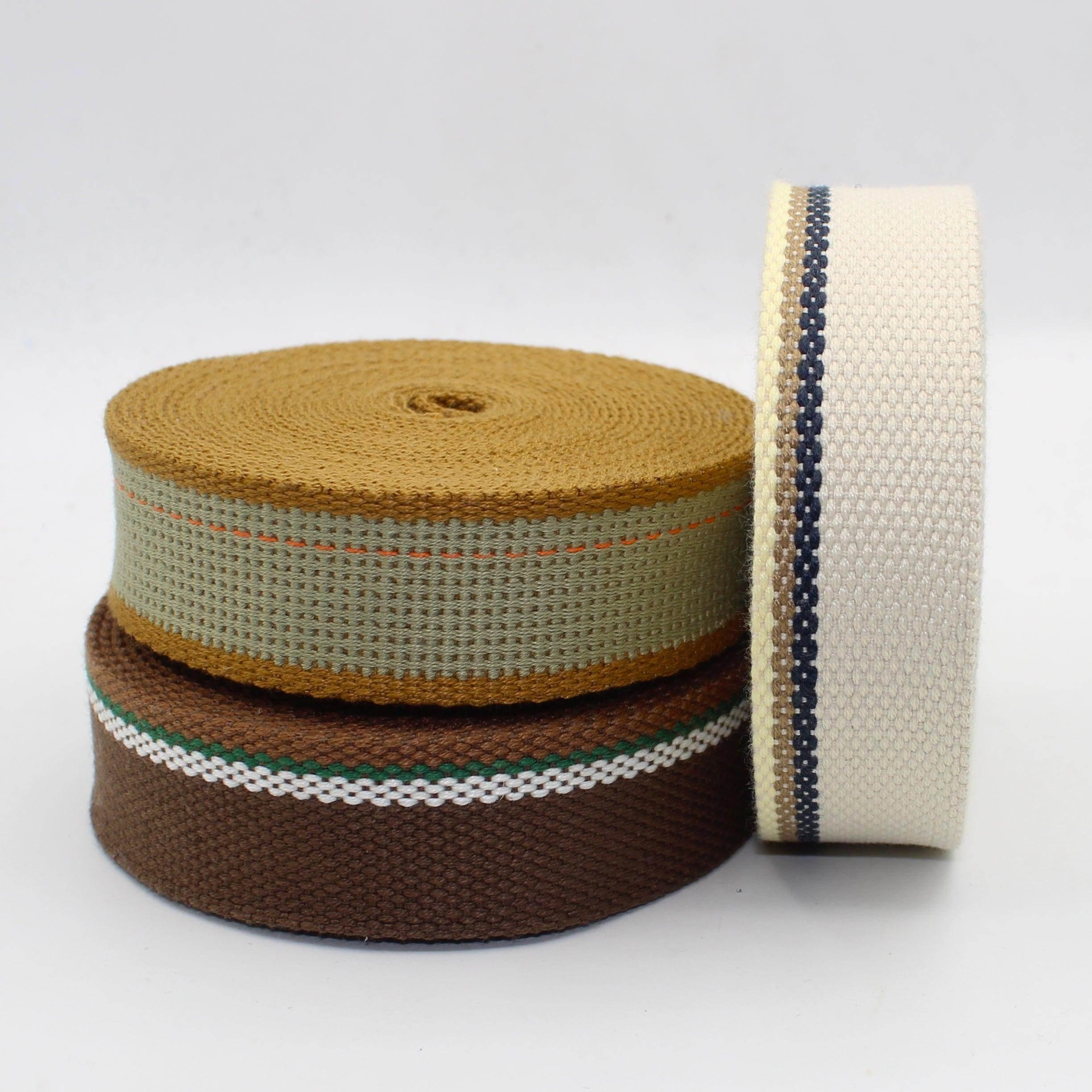 5 meters Fine Stripes Webbing 30mm #RUB3503 - ACCESSOIRES LEDUC BV