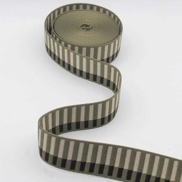 Geometrisches asymmetrisches Gurtband 40 mm #RUB3537
