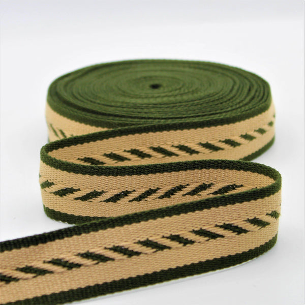5 Meters 30mm Motive Striped Webbing #RUB1966 - ACCESSOIRES LEDUC BV