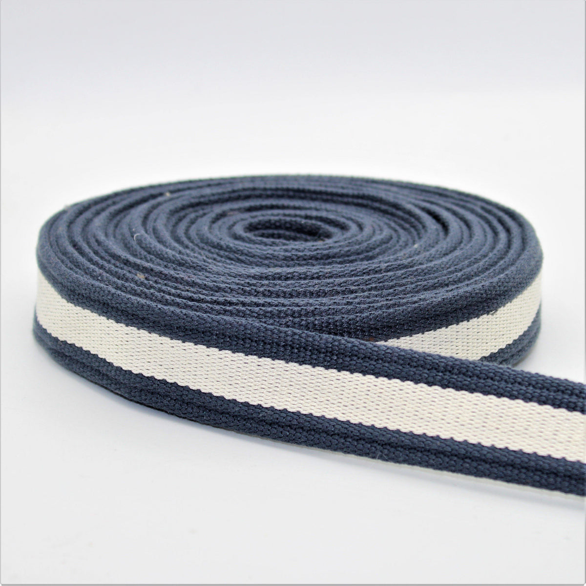 5 Meters 30mm Thick Striped Webbing #RUB1965 - ACCESSOIRES LEDUC