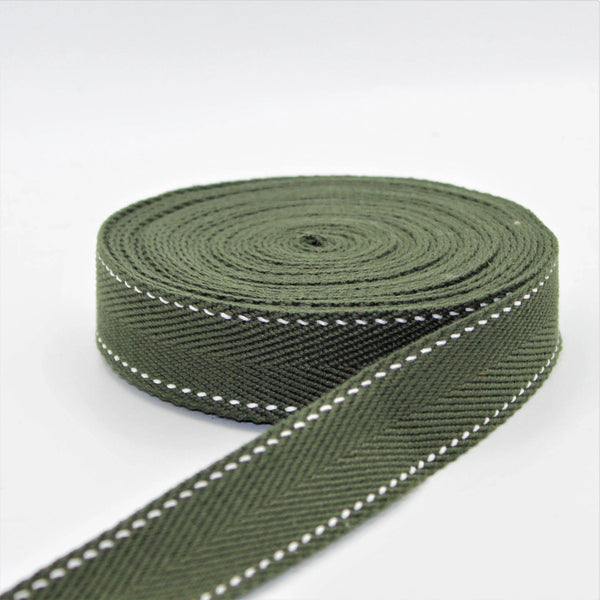 5 Meters 30mm Saddle Stitch Webbing #RUB1967 - ACCESSOIRES LEDUC BV