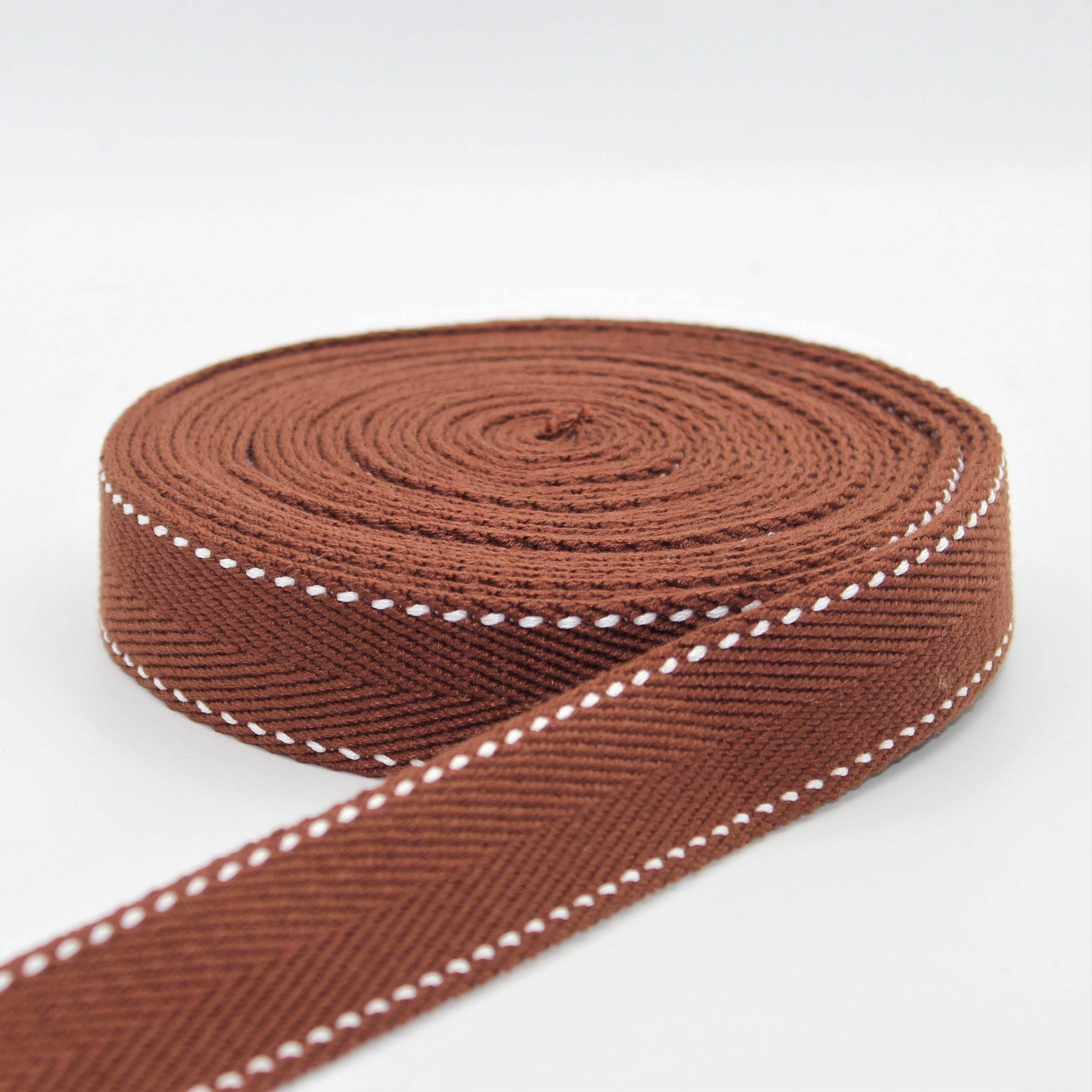 5 Meters 30mm Saddle Stitch Webbing #RUB1967 - ACCESSOIRES LEDUC BV